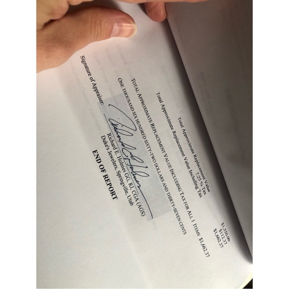 REAL Diamonds and 14 Karat White Gold Ring - Picture 11 of 15